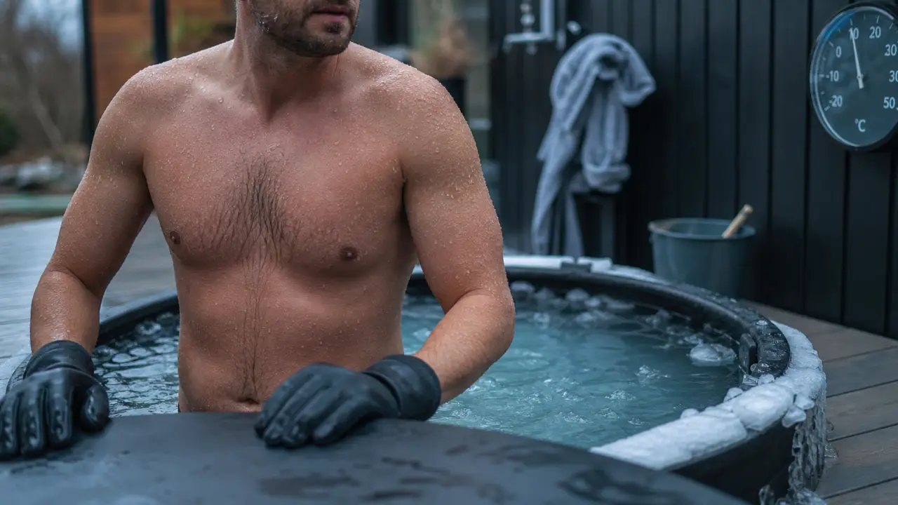 Bain froid à domicile : eau à 10°C, glace et vapeur fine