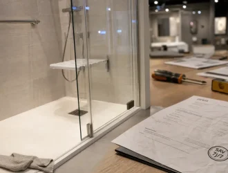 Kinedo avis : receveur extraplat et paroi en verre trempé en salle de bain