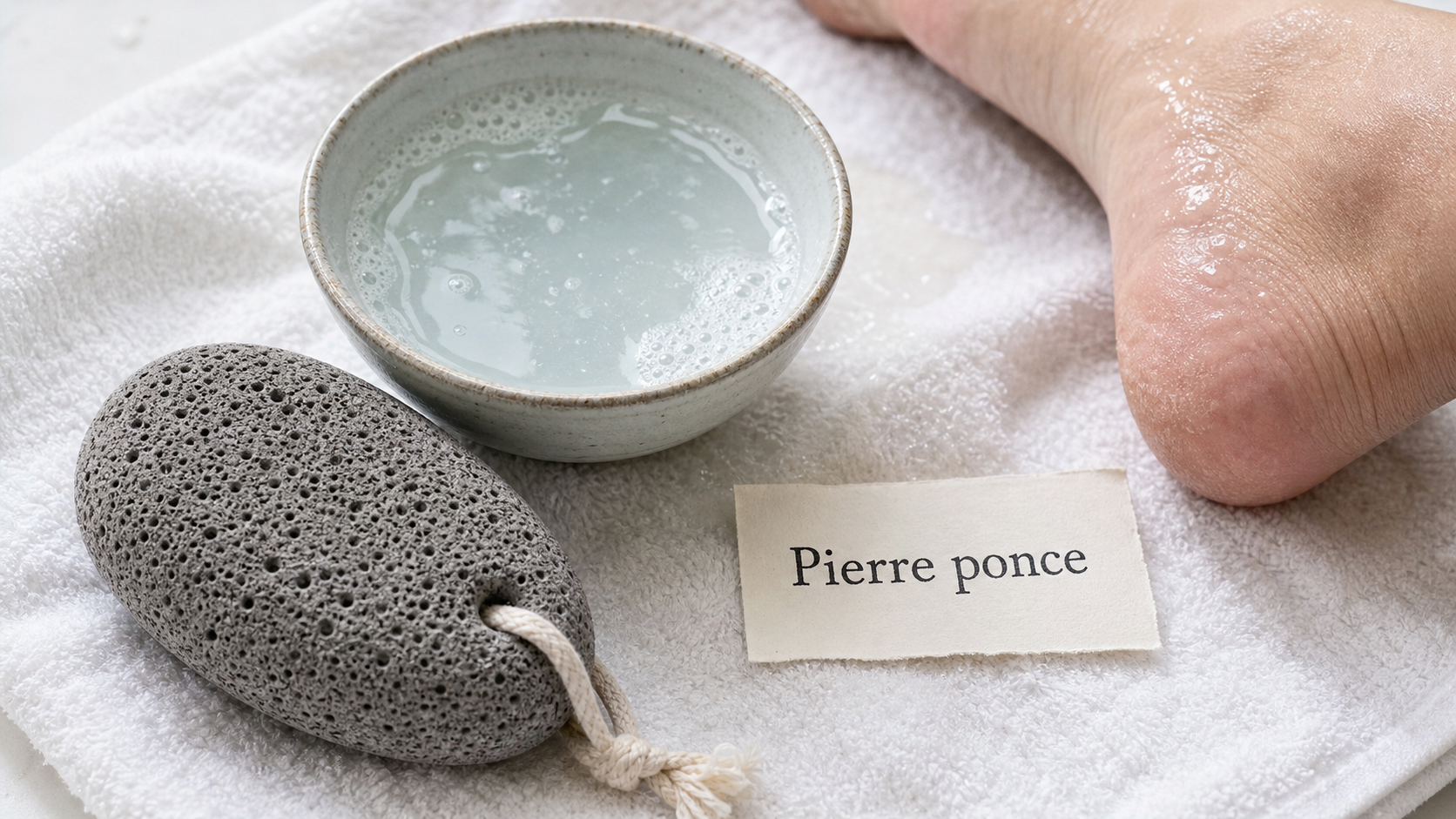Pierre ponce pieds naturelle pour lisser sans irriter