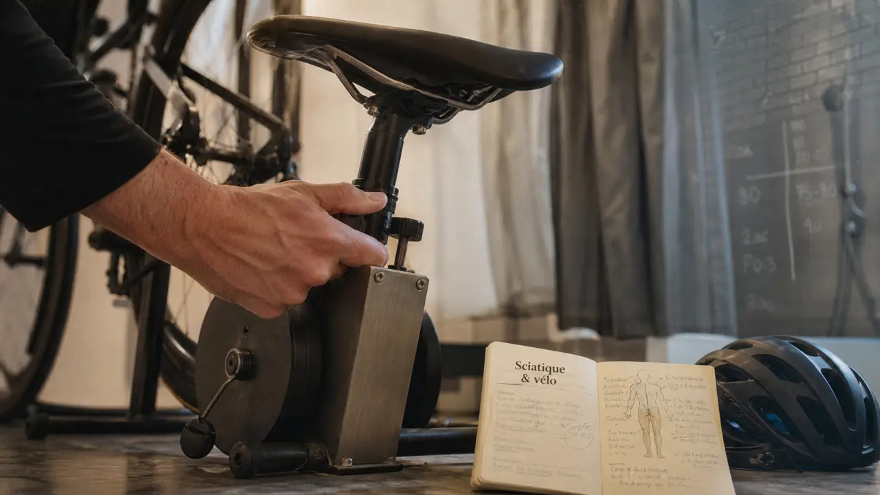Sciatique velo : réglage hauteur selle pour éviter la douleur