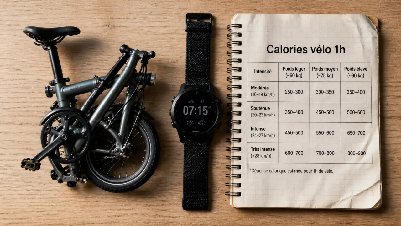 1h de vélo calorie : tableau calories vélo