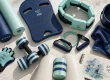Accessoires aquagym : frites, haltères et ceintures de flottaison en piscine