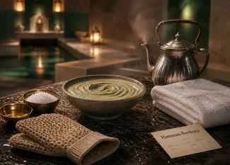 Hammam Bordeaux : gommage à l’argile, serviette et vapeur
