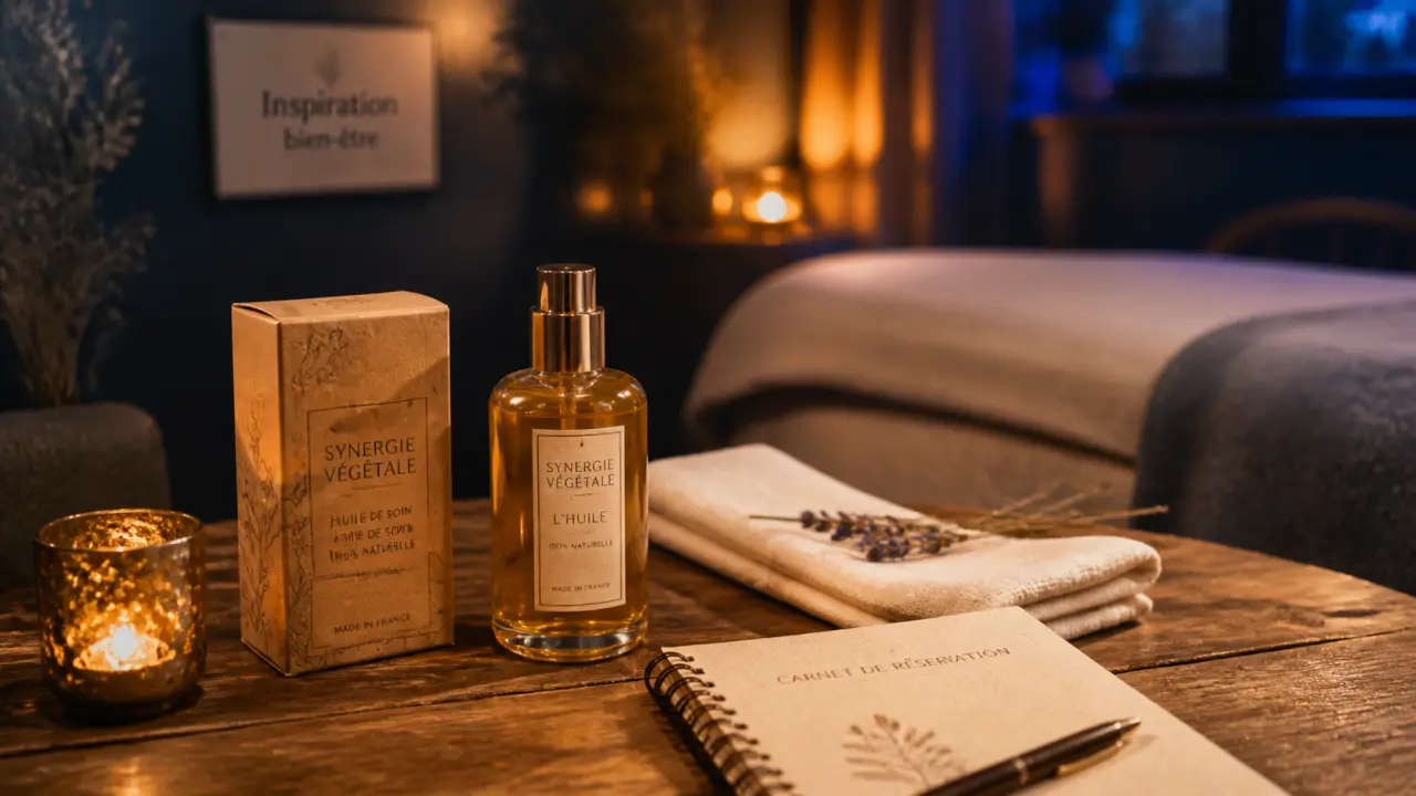 Inspiration bien être à Vienne : réservation massage, huiles et carnet