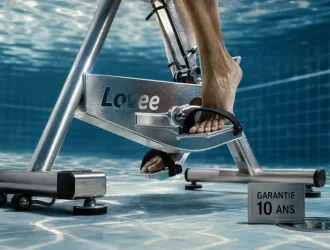 Lovee aquabike inox 316 avec garantie 10 ans en piscine privée
