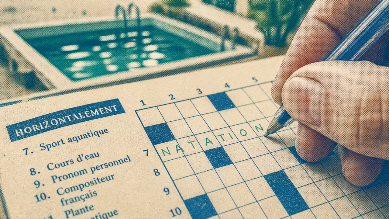 Sport aquatique 9 lettres : grille de mots croisés avec indices