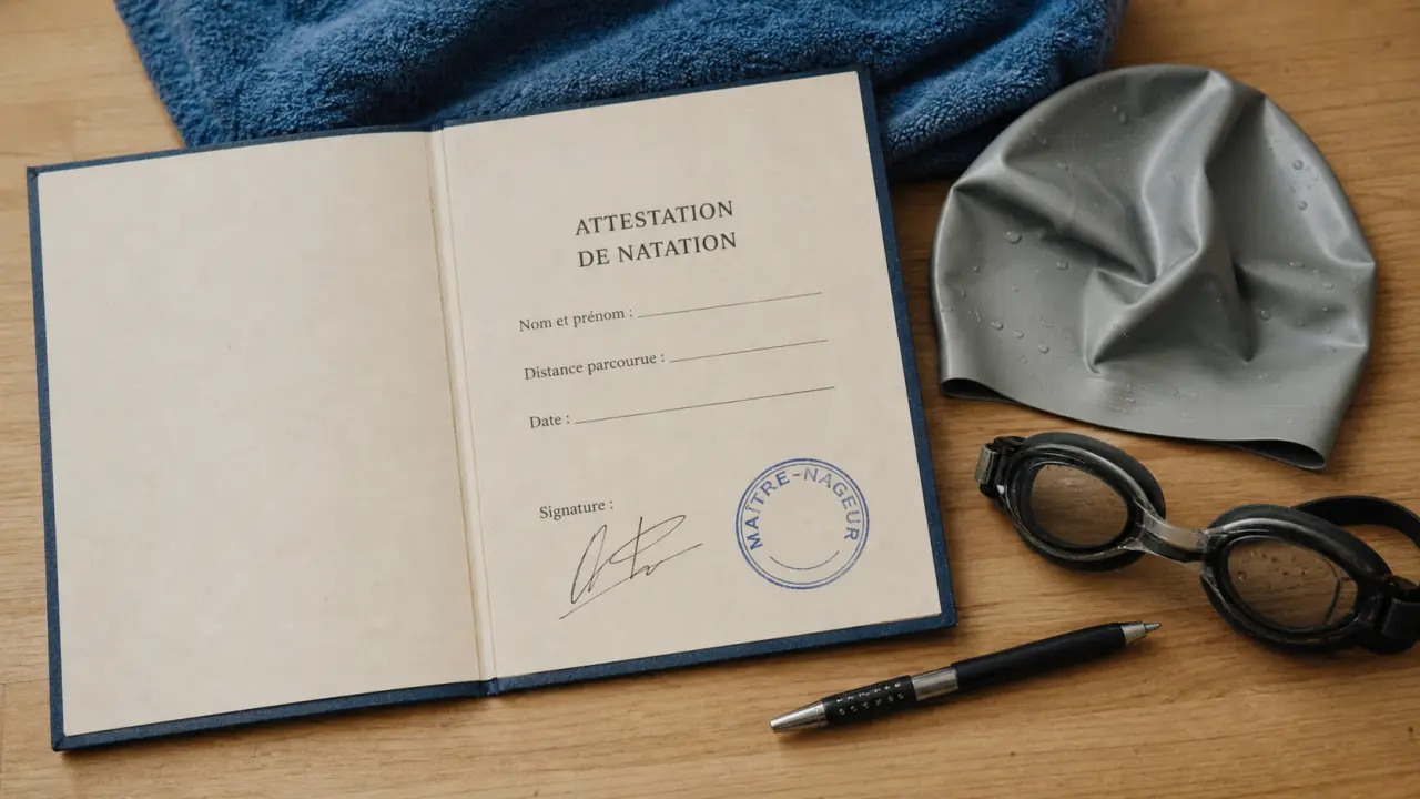 Brevet de natation 50 mètres : attestation maître-nageur et pièges administratifs