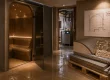 Cabine hammam prête à installer, porte vitrée et banquette