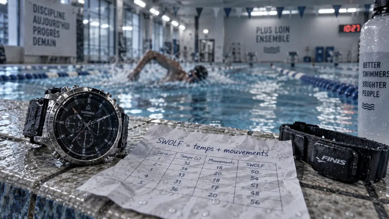 SWOLF natation : efficacité mesurée, pas seulement la vitesse