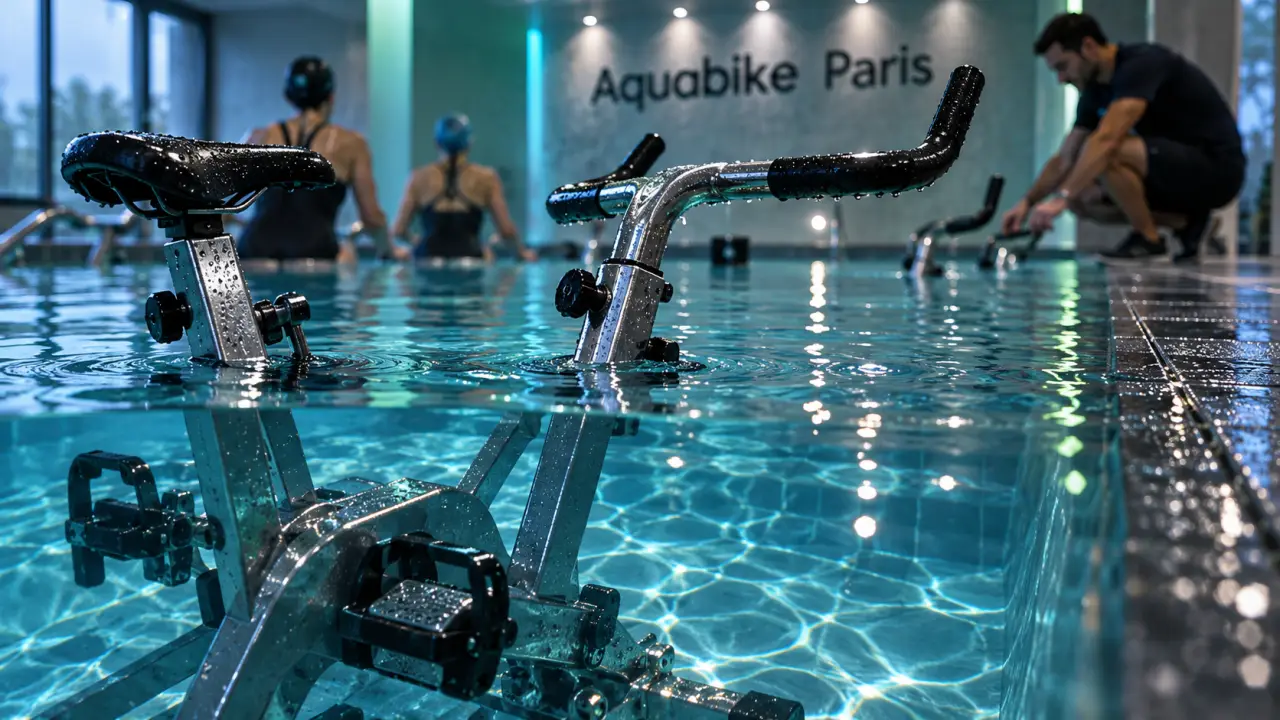 Aquabike montrouge : vélo immergé et coach au bassin