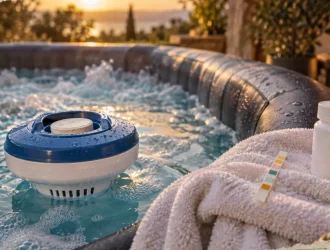 Chlore spa gonflable : test pH et chlore en eau froide et eau chaude