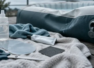 Réparer un spa gonflable : fuite d’air ou d’eau, kit de réparation PVC